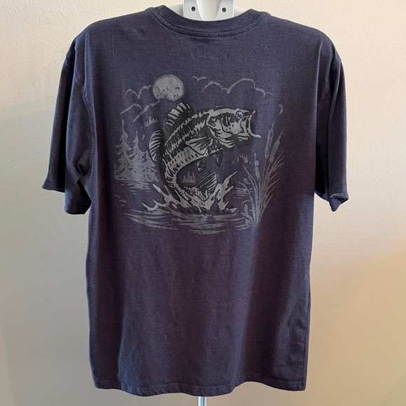 Ridgecut Other - Men's Short Sleeve Tee with Fish Graphic - Dark Blue
